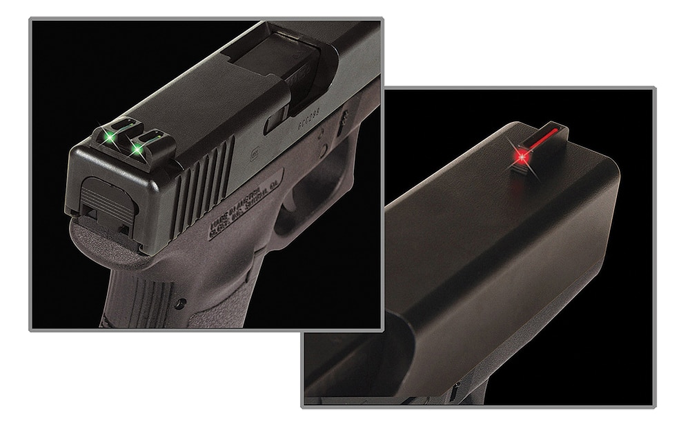 TruGlo TG131S1 Fiber-Optic Red/Fiber Optic Front Sight-Green/Fiber Optic Rear Sight Sig Sauer P-Series #8 Front/#8 Rear