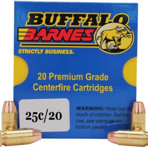 Buffalo Bore Ammunition 25C20 Buffalo-Barnes Strictly Business 357Sig 125gr Barnes TAC-XP Lead Free 20 Per Box/12 Case