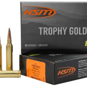 HSM 7MAG168VLD Trophy Gold Extended Range 7mm Rem Mag 168 gr Berger Hunting VLD Match 20 Per Box/ 20 Case