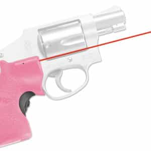 Crimson Trace 0134801 Lasergrips Fits S&W J-Frame Round Butt, Red Laser 633nM Wavelength 5mW Output, Pink Polymer