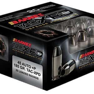Barnes Bullets 21555 TAC-XPD Defense Handgun 45ACP +P 185gr 20 Per Box/10 Case