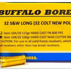Buffalo Bore Ammunition 7B20 Personal Defense Strictly Business 454Casull 300gr Semi Jacketed Flat Point 20 Per Box/12 Case