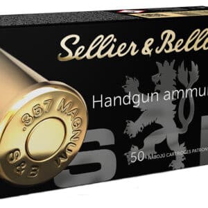 Sellier & Bellot SB357L Handgun 357Mag 158gr Lead Flat Nose 50 Per Box/20 Case
