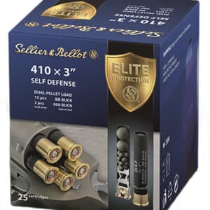 Sellier & Bellot SB410SDB Self Defense 410Gauge 3" 15Pellets 11/16oz 000Buck Shot 25 Box/20 Case