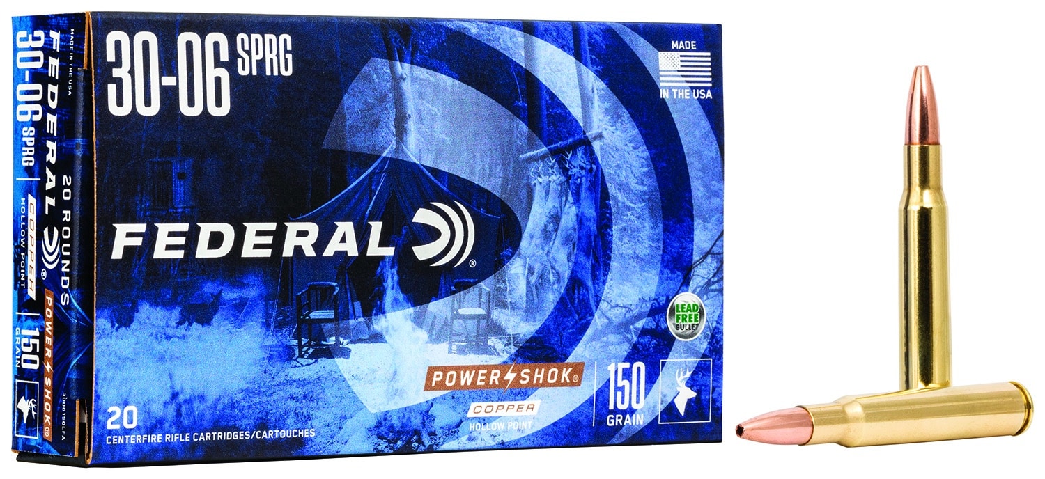 Federal 24385LFA Power-Shok 243Win 85gr Copper Hollow Point 20 Per Box/10 Case