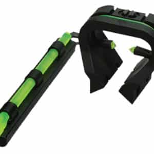HiViz TT1001 Tri-Viz Turkey/Deer Sight Set  Black | Green Fiber Optic