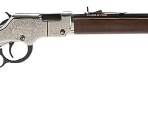 Henry H004SE Silver Eagle Full Size 22 Short/ 22 Long/ 22 LR (16 LR/21 Short) 20" Blued Barrel, Nickel-Plated Metal Finish, American Walnut Stock Right Hand