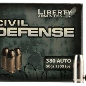 Liberty Ammunition LACD380023 Civil Defense  380ACP 50gr Lead Free Fragmenting Hollow Point 20 Per Box/50 Case