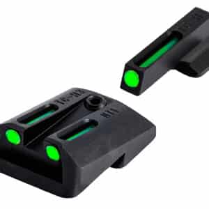 TruGlo TG131NT2 TFO  Green/Tritium/Fiber Optic Front Sight-Green/Tritium/Fiber Optic Rear Sight 1911 Government
