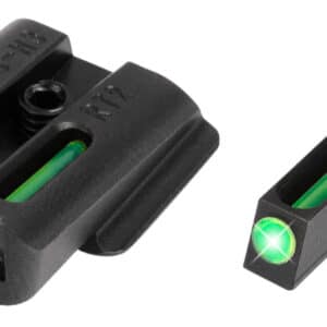 TruGlo TG131RT2 TFO  Green/Tritium/Fiber Optic Front Sight-Green/Tritium/Fiber Optic Rear Sight Ruger LC9/9S/380