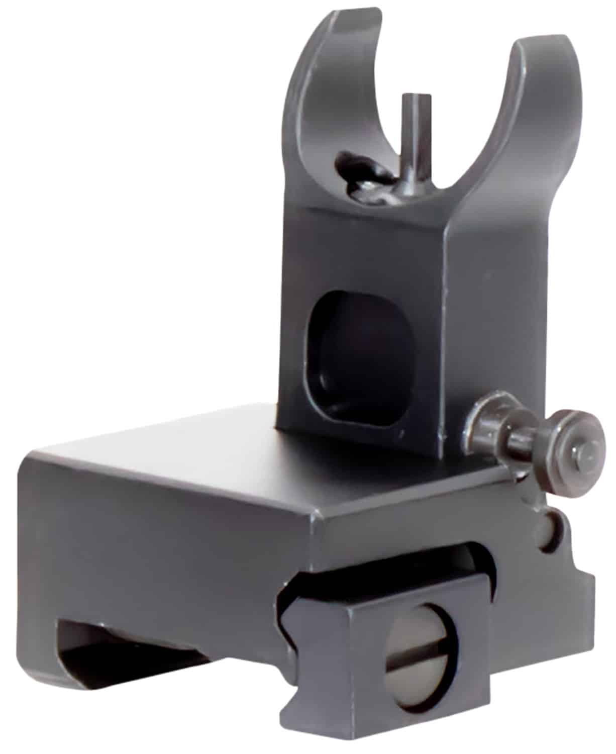 Aim Sports MT200 AR Low Profile Front Flip Up Sight Black Anodized Low Profile for AR-15
