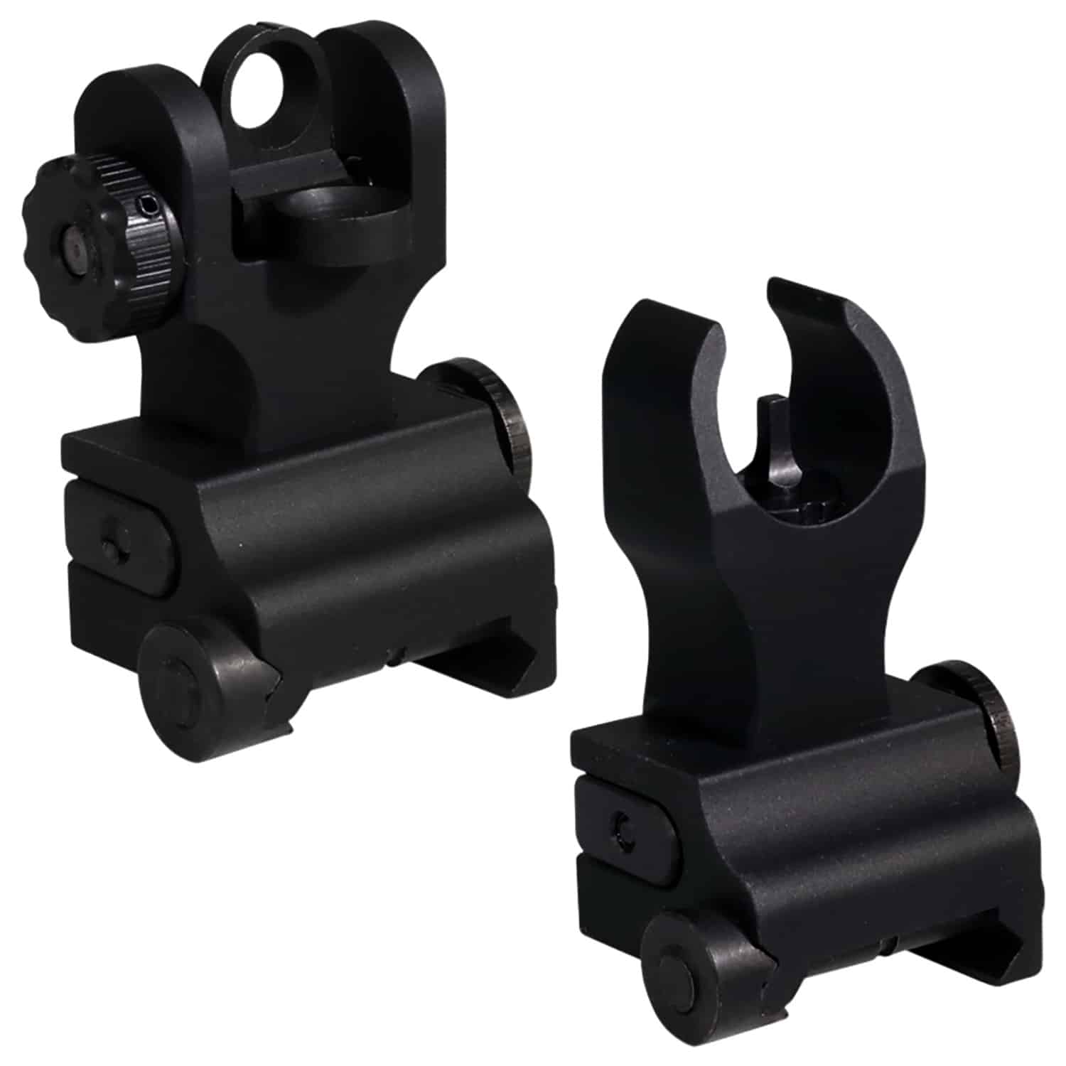 Samson QFHKA2PKG Quick Flip Folding Sights Front(HK) & Rear (A2) Black Anodized for AR-15