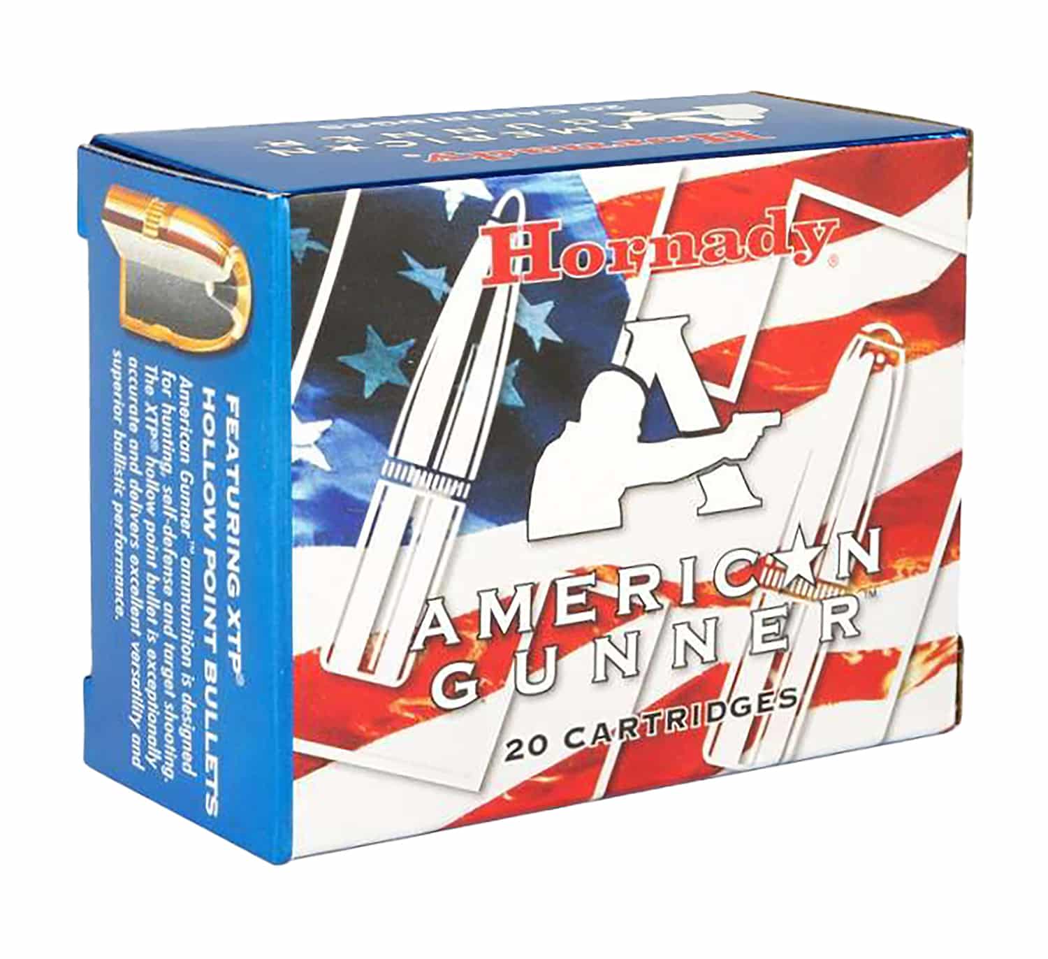 Hornady 91364 American Gunner 40 S&W 180 gr Hornady XTP Hollow Point 20 Per Box/ 10 Cs