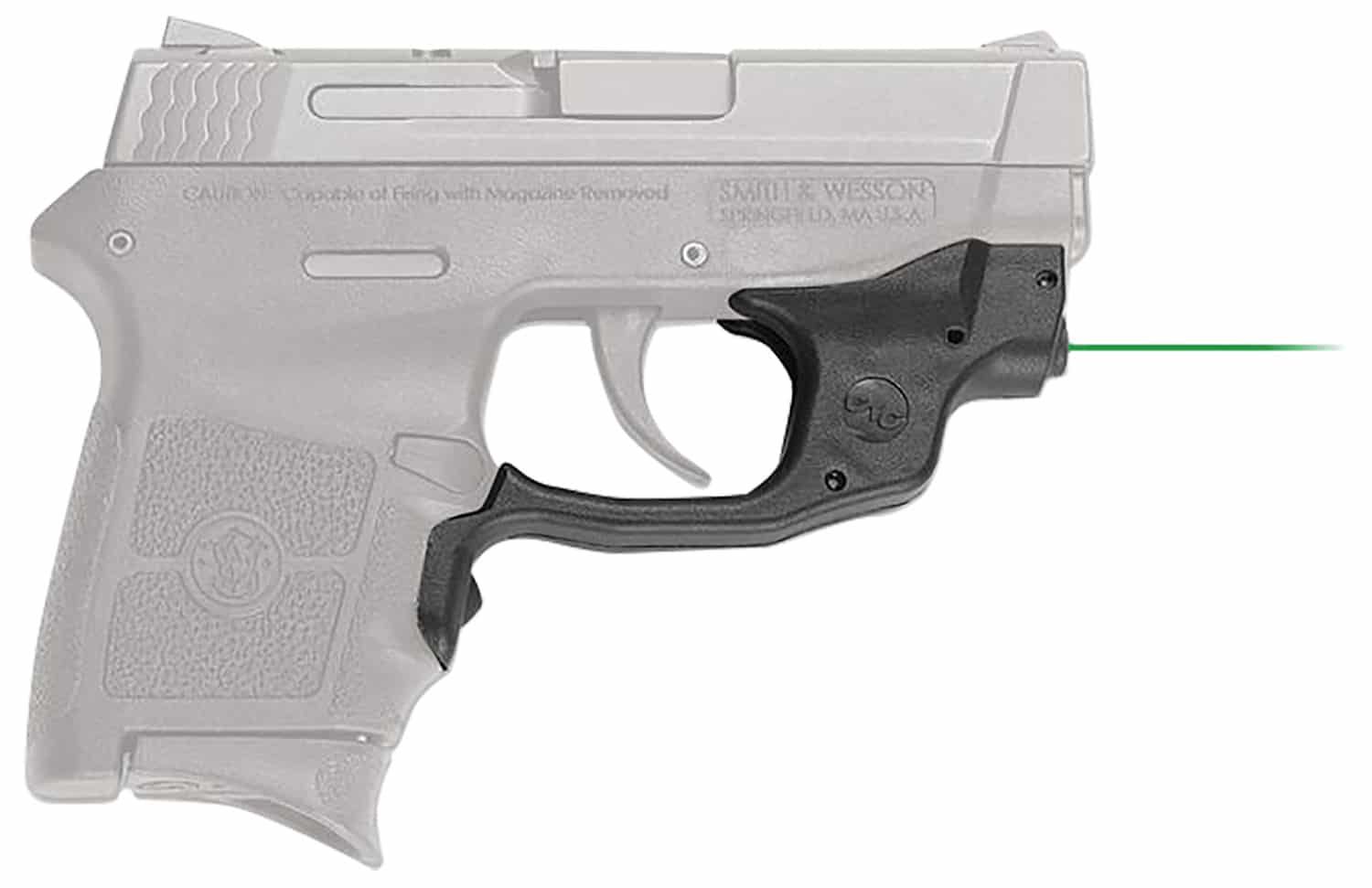 Crimson Trace 0143901 Laserguard Fits S&W M&P Bodyguard .380, Green Laser Black Polymer