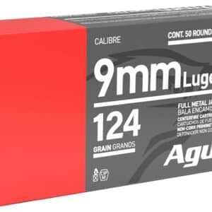 Aguila 1E092110 9mm Luger 124gr Full Metal Jacket 50 Per Box/20 Case