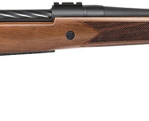 Mossberg 27890 Patriot Full Size 30-06 Springfield 5+1 22" Matte Blued Fluted Barrel, Drilled & Tapped Matte Blued Stainless Steel Receiver, Walnut Fixed Stock, Right Hand
