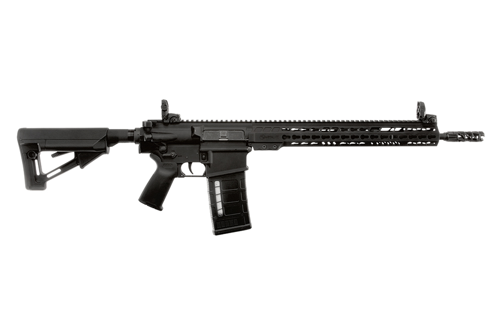 ArmaLite AR10TAC14 AR-10 Tactical 308 Win  25+1 16" Barrel, Black Hard Coat Anodized Receiver, Black  Magpul STR Collapsible Stock, Magpul MBUS Front & Rear Sights, Flash Suppressor