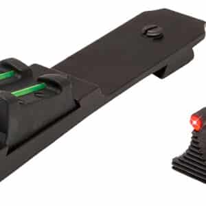 TruGlo TG109 Lever Action Rifle Sights  Black 0.343" Red Front, Green Rear Adjustable for Marlin 336
