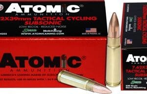 ATOMIC 7.62X39 220GR SUBSONIC - BTHP 50RD 10BX/CS