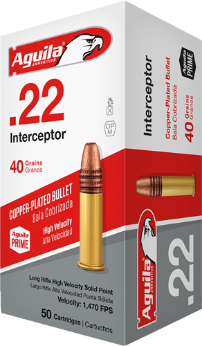 AGUILA INTERCEPTOR 22LR 40GR - LEAD-RN 1000RD CASE LOT
