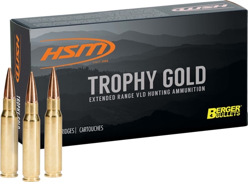 HSM TROPHY GOLD 28 NOSLER - 168GR BERGER VLD 20RD 20BX/CS