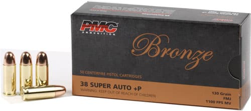 PMC 38 SUPER +P 130GR FMJ-RN - 50RD 20BX/CS