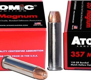 ATOMIC 357 MAG 158GR BONDED - JHP 20RD 10BX/CS