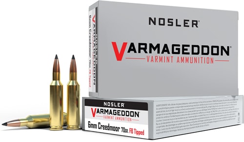 NOSLER VARMAGEDDON 6MM CM - 70GR FBT 20RD 10BX/CS
