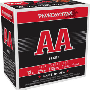 WINCHESTER AA 12GA 2.75" - 1-1/8OZ #9 1145FPS 250RD CASE