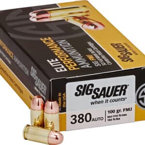 SIG AMMO 380ACP 100GR FMJ 50RD - 20BX/CS