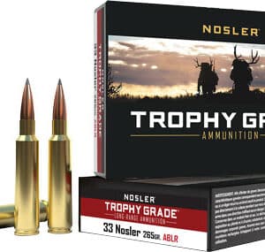NOSLER TROPHY GRADE LR 33 - NOSLER 265GR ABLR 20RD 10BX/C