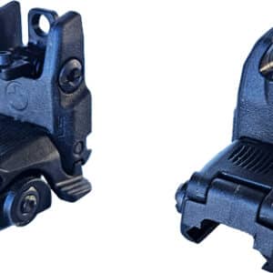 HIVIZ FOLDING AR BACK UP SIGHT - SET W/TRITIUM POST PIC RAILS