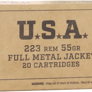 WINCHESTER USA 223 REM - 55GR FMJ 20RD 50BX/CS