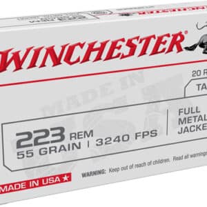 WINCHESTER USA 223 REM - 55GR FMJ 20RD 50BX/CS