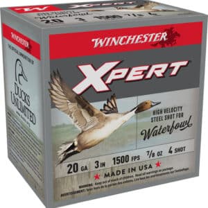 WINCHESTER XPERT STEEL 20GA 3" - 7/8OZ #4 1500FPS 25RD 10BX/CS