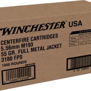 WINCHESTER USA 5.56X45 55GR - FMJ 1000RD CASE LOT