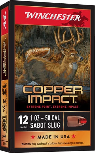 WINCHESTER 12GA COPPER IMPACT - 1OZ SABOT SLUG 5RD 20BX/CS - Image 2