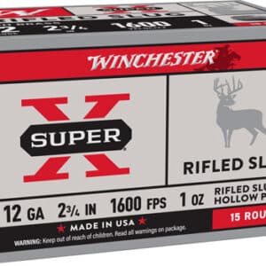 WINCHESTER SUPER-X 12GA 2.75" - 1OZ SLUG 15RD 10BX/CS