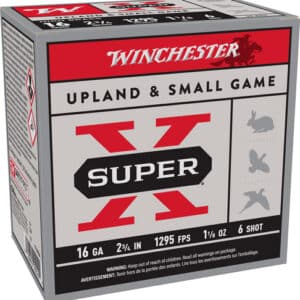 WINCHESTER SUPER-X 16GA 2.75" - 1-1/8OZ #6 1295FPS 25RD 10BX/C