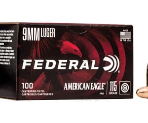 FED AM EAGLE 9MM 115GR FMJ 100/500