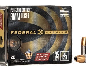 FED HYDRA-SHOK DEEP 9MM 135GR HP 20