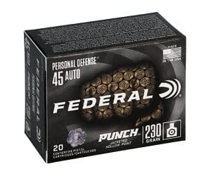 FED PUNCH 45ACP 230GR JHP 20/200