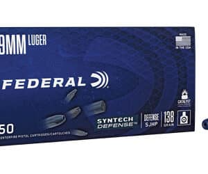 FED SYN DEF 9MM 138GR SJHP 50/500