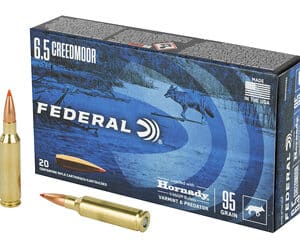 FED V&P 6.5 CM 95GR HRNDY V-MAX 20/2
