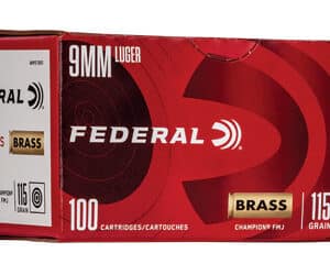 FED CHAMP 9MM 115GR FMJ 100/500