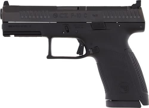 CZ P-10 C OR 9MM FS 10RD - REVERSIBLE MAG CATCH BLACK - Image 2