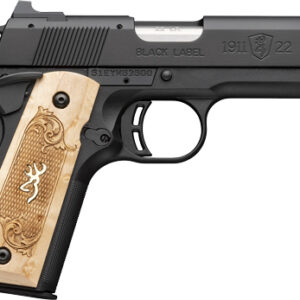 BROWNING 1911-22 22LR COMPACT - MEDALLION 3.58" BLACK/MAPLE