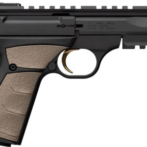 BROWNING BUCK MARK BLACK LABEL - 22LR 4" BLACK/FDE W/PIC RAIL