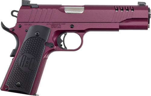 AUTO-ORDNANCE 1911A1 45ACP SS - BLACK CHERRY G10 GRIPS