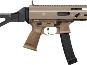 GRAND POWER STRIBOG SP9A3 9MM - 8" BBL 30 RD MAG W/BRACE FDE